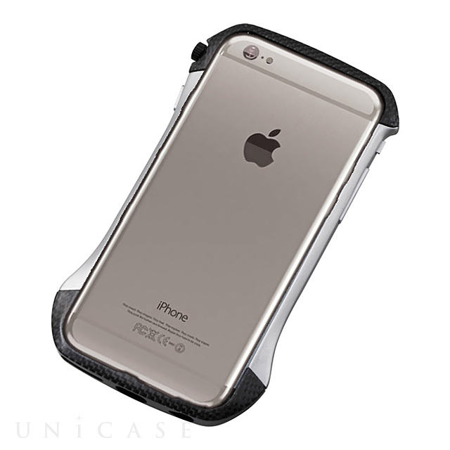 【iPhone6s/6 ケース】CLEAVE Hybrid Bumper (Carbon＆Silver)