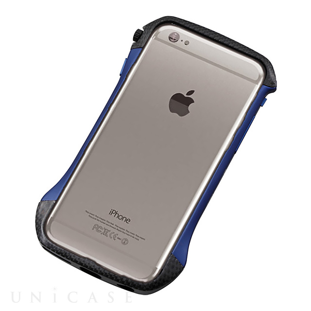 【iPhone6s/6 ケース】CLEAVE Hybrid Bumper (Carbon＆Blue)