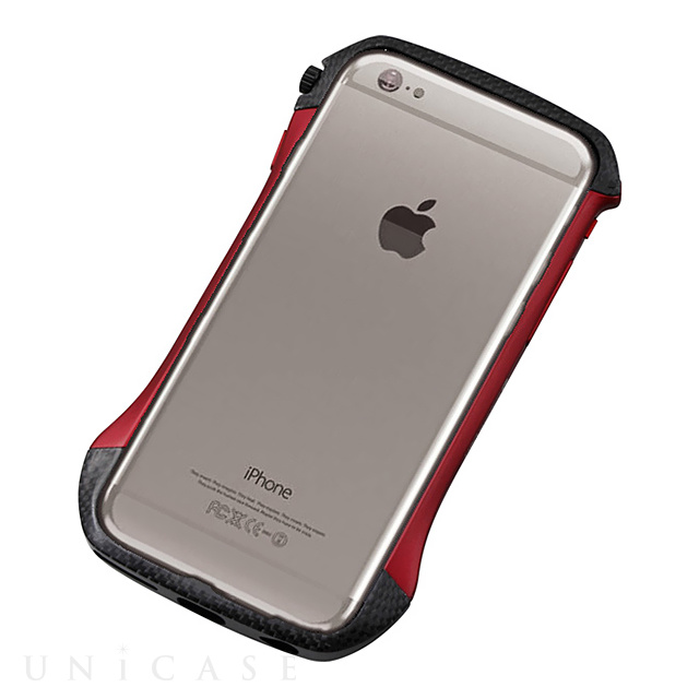 【iPhone6s Plus/6 Plus ケース】CLEAVE Hybrid Bumper (Carbon＆Red)
