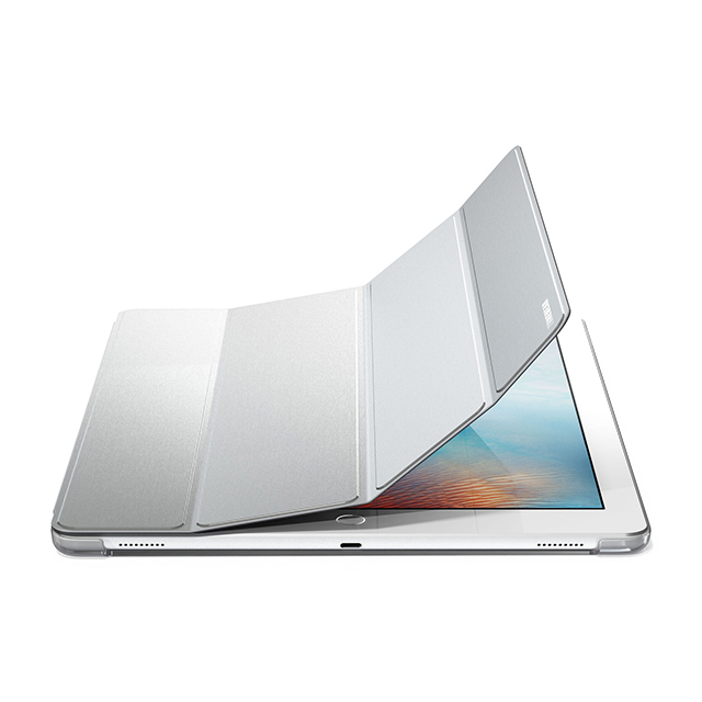 【iPad Pro(12.9inch) ケース】Brushed Metal Look SHELL with Front cover (シルバー)サブ画像