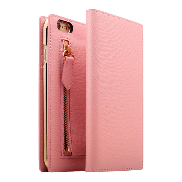 【iPhone6s Plus/6 Plus ケース】Saffiano Zipper Case (ベビーピンク)goods_nameサブ画像