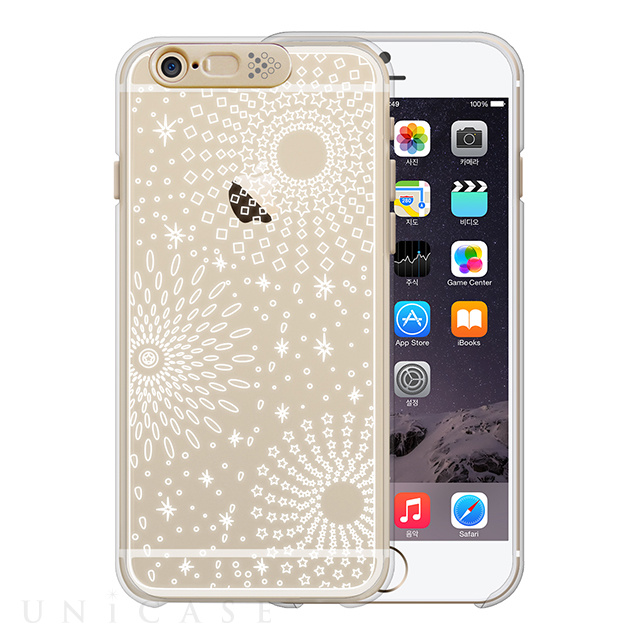 【iPhone6s/6 ケース】Clear Shield イルミネーションケース (ゴールド/サンフラワー)