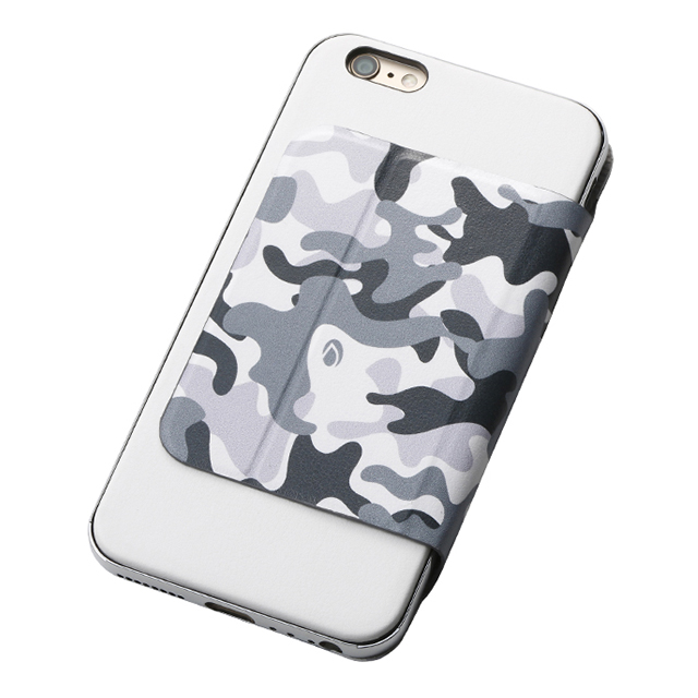 【iPhone6s Plus/6 Plus ケース】Hybrid Case UNIO (Camouflage スノー+アルミシルバー)goods_nameサブ画像
