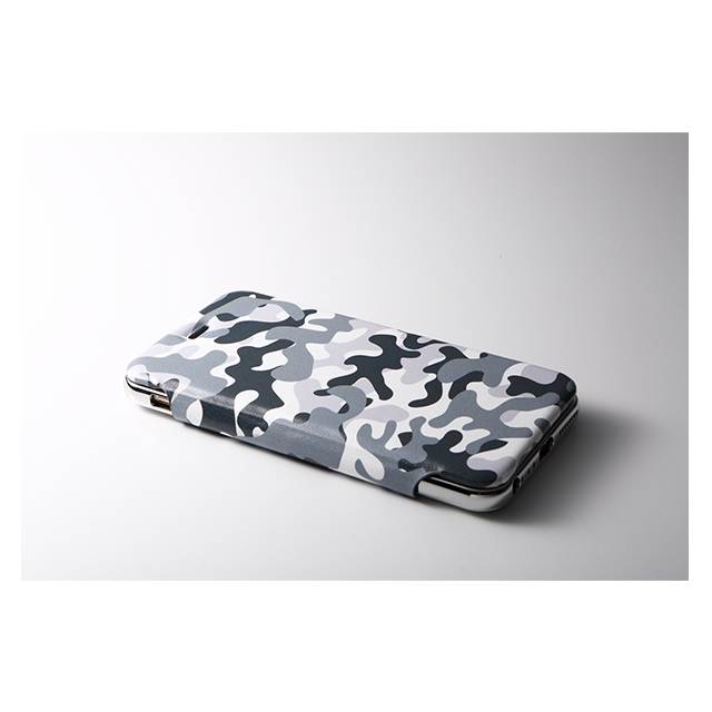 【iPhone6s Plus/6 Plus ケース】Hybrid Case UNIO (Camouflage スノー+アルミシルバー)goods_nameサブ画像