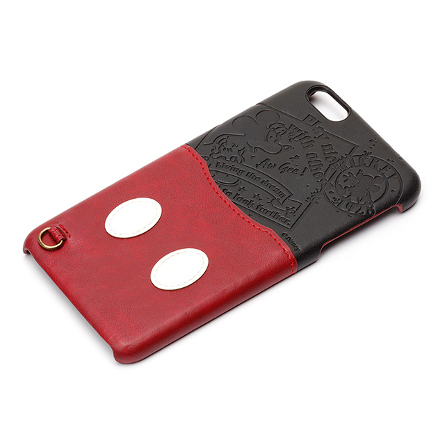 【iPhone6s Plus/6 Plus ケース】PUレザーケース ポケット付き (ミッキーマウス)サブ画像