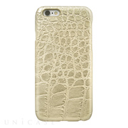 【iPhone6s/6 ケース】CROCODILE PU LEATHER Gold for iPhone6s/6
