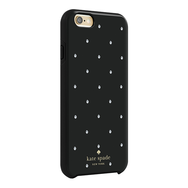 【iPhone6s/6 ケース】Hybrid Hardshell Case (Larabee Dot Black/Cream/Crystal Stones)サブ画像