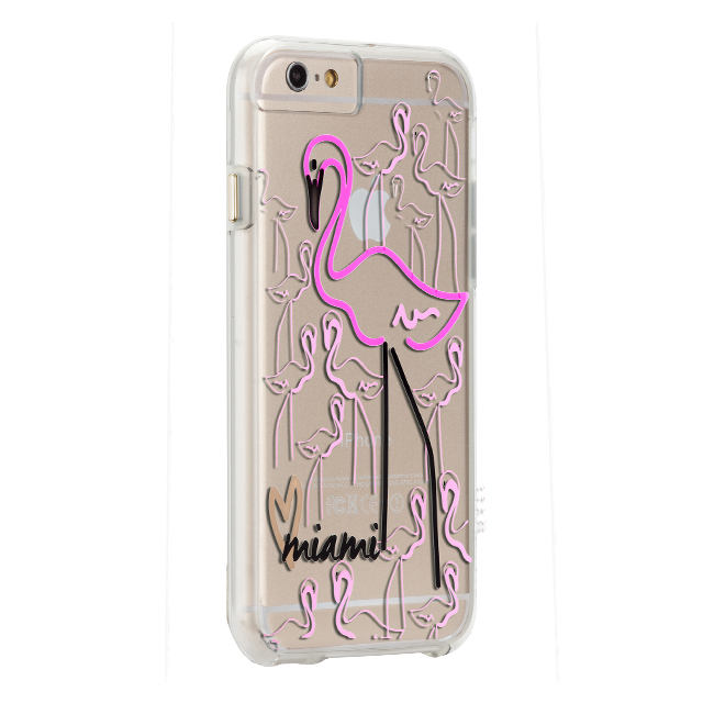 【iPhone6s/6 ケース】Naked Tough Designers Print Case (Miami City, Flamingo)サブ画像
