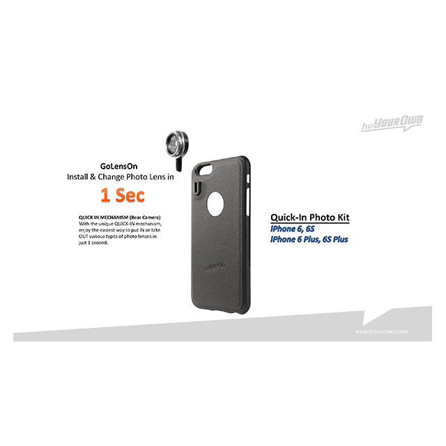 【iPhone6s Plus/6 Plus ケース】GoLensOn Case Express Pack (Stealth Black)サブ画像