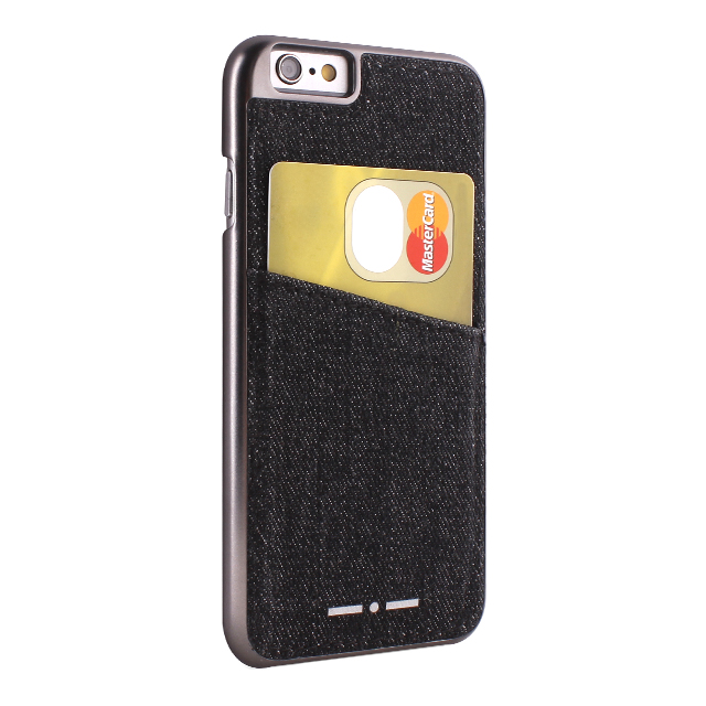 【iPhone6s/6 ケース】Cover denim With Pocket (Black)サブ画像