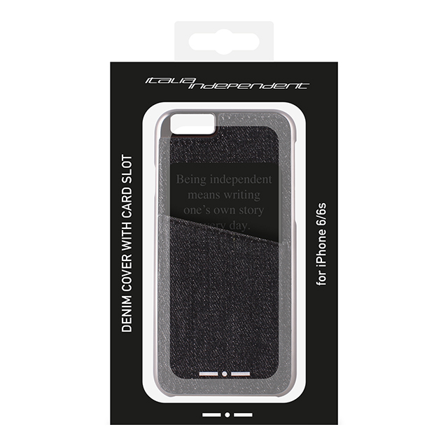 【iPhone6s/6 ケース】Cover denim With Pocket (Black)サブ画像