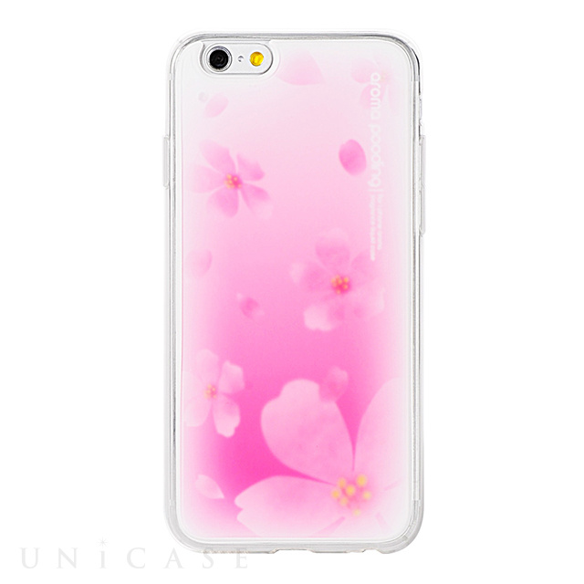 【iPhone6s/6 ケース】アロマ香るソフトタッチケース (ピンク)