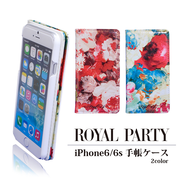 【iPhone6s/6 ケース】ROYAL PARTY 手帳型ケース (ブルー)サブ画像
