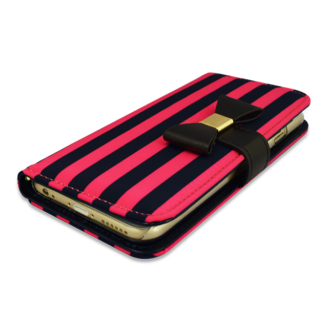 【iPhone6s/6 ケース】Ribbon Diary Stripe Pink for iPhone6s/6goods_nameサブ画像
