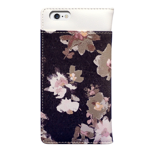 【iPhone6s/6 ケース】MERCURYDUO 手帳型ケース 花柄 (ブラック)サブ画像