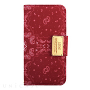 【iPhone6s/6 ケース】LAFINE Diary Paisley Red for iPhone6s/6