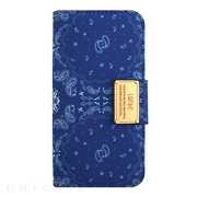 【iPhone6s/6 ケース】LAFINE Diary Paisley Blue for iPhone6s/6