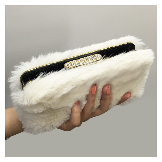 【マルチ スマホケース】Fur Diary Ivory for 5.5inchサブ画像