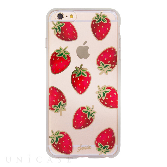 【iPhone6s Plus/6 Plus ケース】CLEAR (Strawberries Gold)