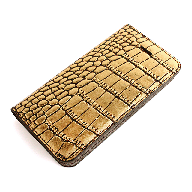 【iPhoneSE(第1世代)/5s/5 ケース】Gold Croco Diarygoods_nameサブ画像