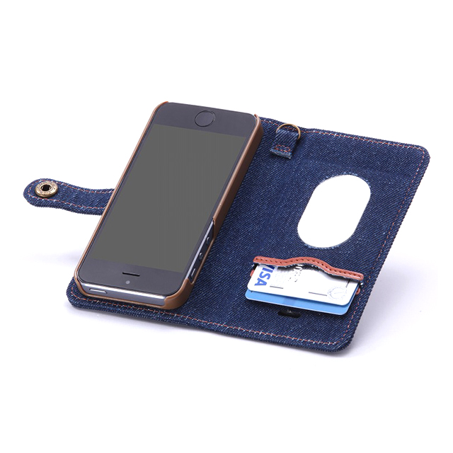 【iPhoneSE(第1世代)/5s/5 ケース】Monica/Design Flap Case (デニム柄(B))goods_nameサブ画像