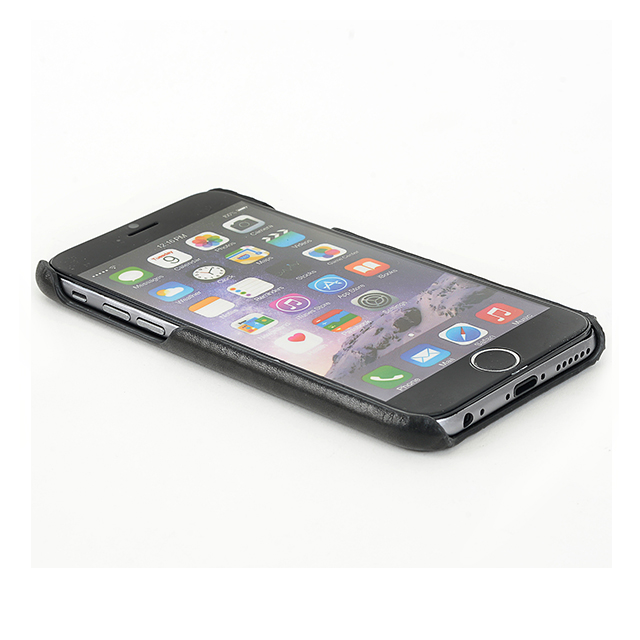 【iPhone6s/6 ケース】Ricco Double Leather Series (ブラック/ブラック)サブ画像