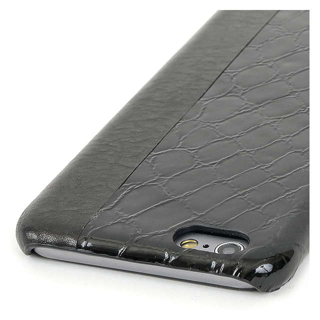【iPhone6s/6 ケース】Ricco Double Leather Series (ブラック/ブラック)サブ画像