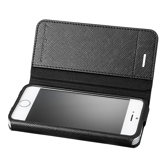 【iPhoneSE(第1世代)/5s/5 ケース】PU Leather Case “EURO Passione”  (Black)サブ画像