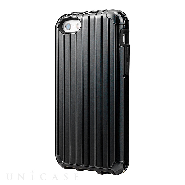 【iPhoneSE(第1世代)/5s/5 ケース】”Rib” Hybrid Case (Black)