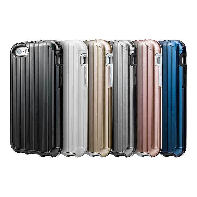 【iPhoneSE(第1世代)/5s/5 ケース】”Rib” Hybrid Case (White)サブ画像