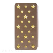 【iPhoneSE(第1世代)/5s/5c/5 ケース】507SC Star’s Case (シャンパンゴールド)