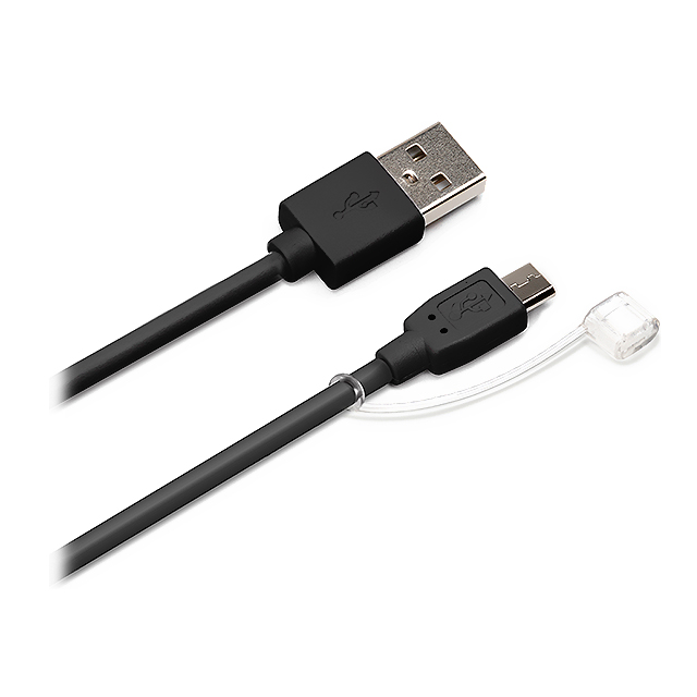 2.4A出力対応 micro USB充電ケーブル (1.0m/ブラック)サブ画像