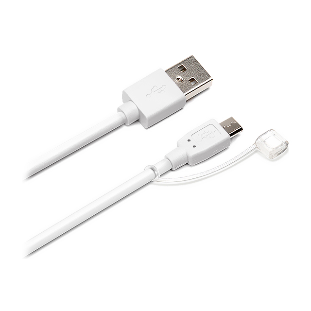 2.4A出力対応 micro USB充電ケーブル (1.0m/ホワイト)サブ画像