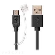 2.4A出力対応 micro USB充電ケーブル (1.0m/ブラック)