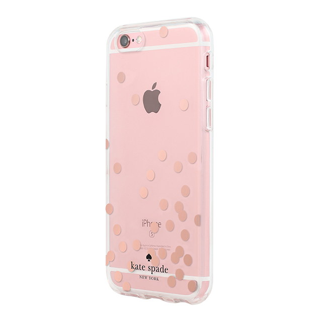 【iPhone6s/6 ケース】Hardshell Clear Case (Confetti Dot Rose Gold Foil/Clear)goods_nameサブ画像