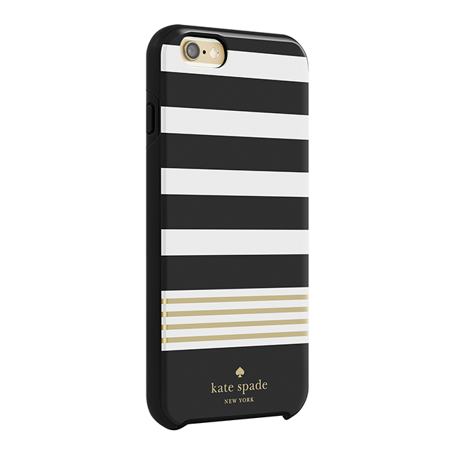 【iPhone6s Plus/6 Plus ケース】Hybrid Hardshell Case (Stripe 2 Black/White/Gold/Foil)サブ画像