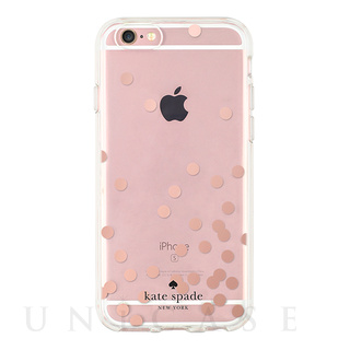 【iPhoneSE(第1世代)/5s/5 ケース】Hardshell Clear Case (Confetti Dot Rose Gold Foil/Clear)