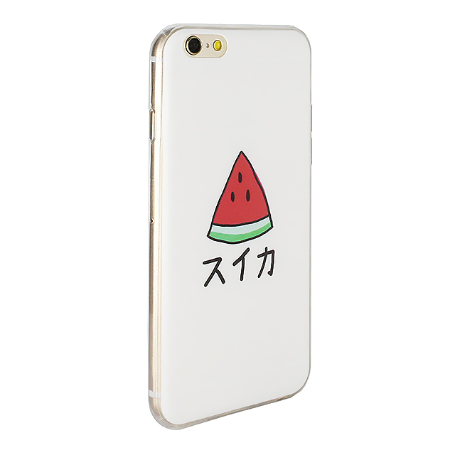 【iPhone6s/6 ケース】DESIGN PRINTS Soft Case (Water Melon)サブ画像