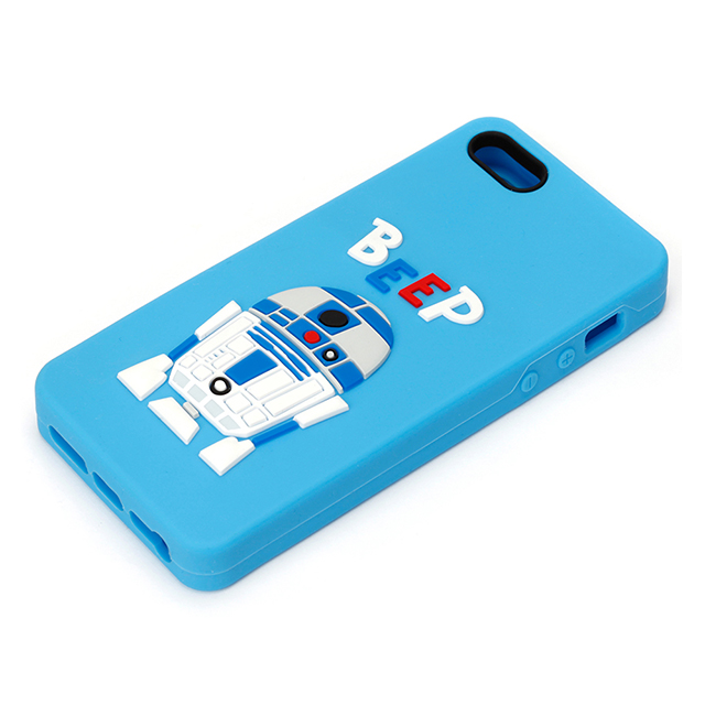 【iPhoneSE(第1世代)/5s/5 ケース】シリコンケース (R2-D2)サブ画像