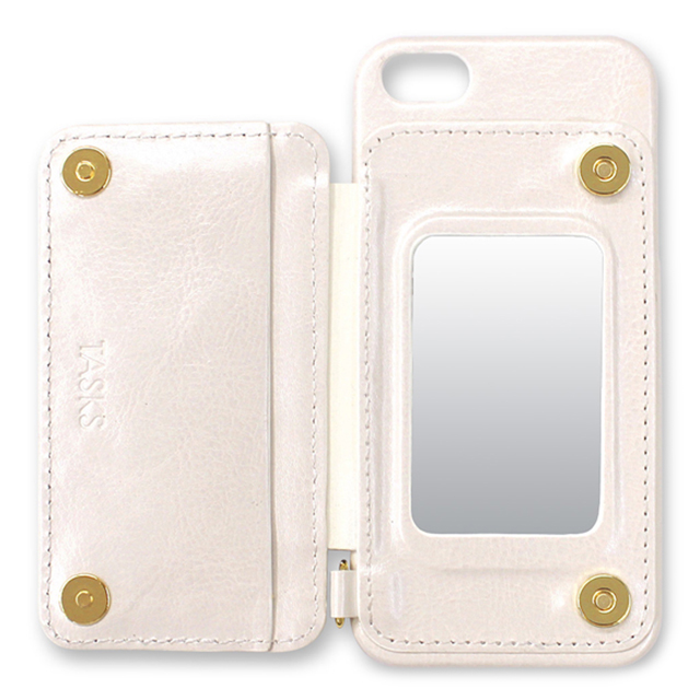【iPhoneSE(第1世代)/5s/5 ケース】Rear Storage Style with リボン (オフホワイト)サブ画像