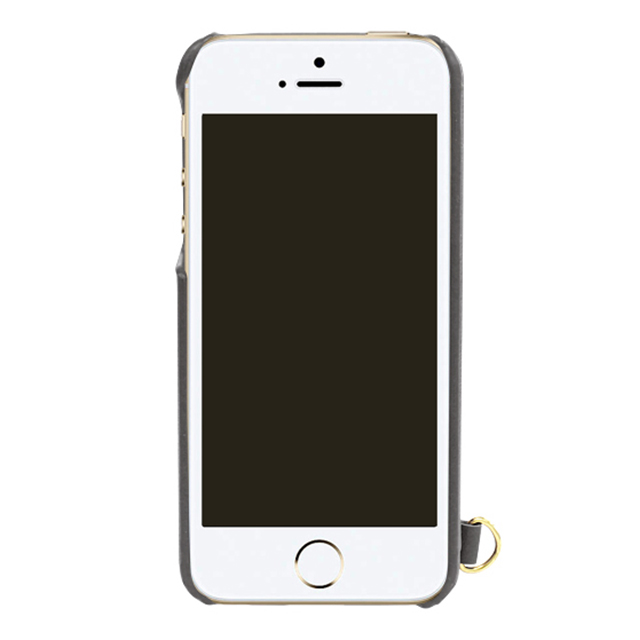 【iPhoneSE(第1世代)/5s/5 ケース】Rear Storage Style with リボン (ブラック)goods_nameサブ画像
