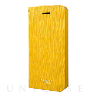 【iPhoneSE(第1世代)/5s/5 ケース】Flap Leather Case ”Colo” (Yellow)