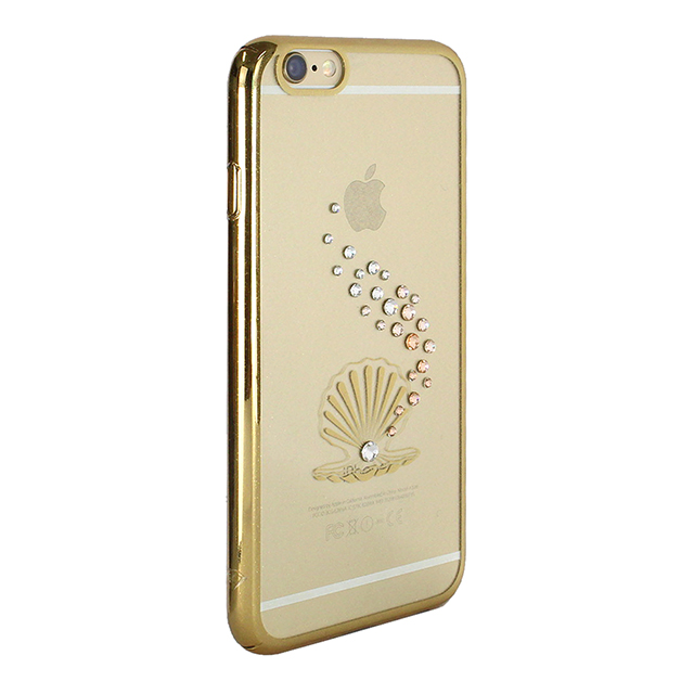 【iPhone6s/6 ケース】Rhinestone Rear Cover Case with Genuine SWAROVSKI Crystal Elements (Shell/Clear/Gold)goods_nameサブ画像