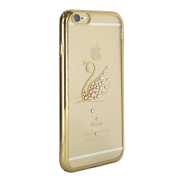 【iPhone6s/6 ケース】Rhinestone Rear Cover Case with Genuine SWAROVSKI Crystal Elements (Swan/Clear/Gold)サブ画像