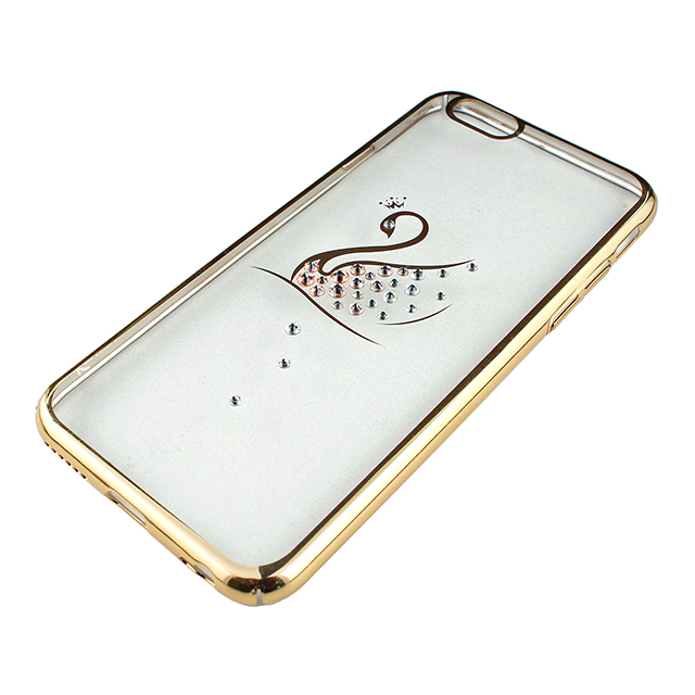 【iPhone6s/6 ケース】Rhinestone Rear Cover Case with Genuine SWAROVSKI Crystal Elements (Swan/Clear/Gold)サブ画像
