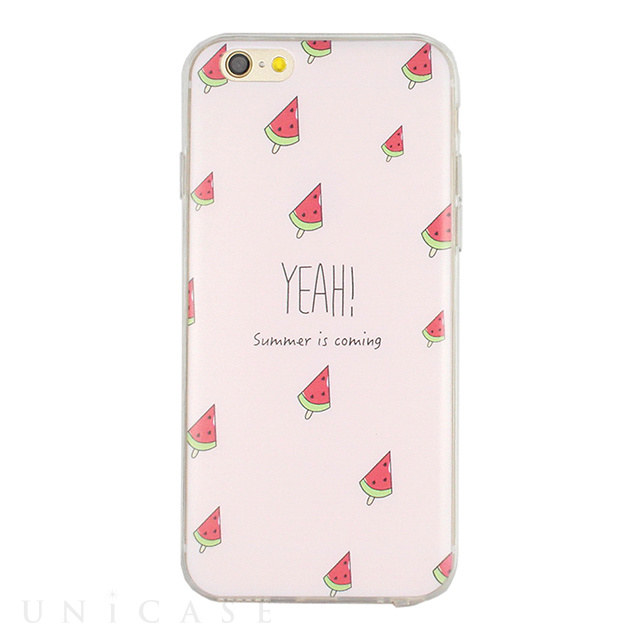 【iPhone6s/6 ケース】DESIGN PRINTS Soft Case (Small Watermelon)