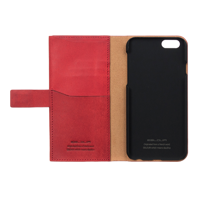 【iPhone6s/6 ケース】Modern Snap Wallet (Red)サブ画像