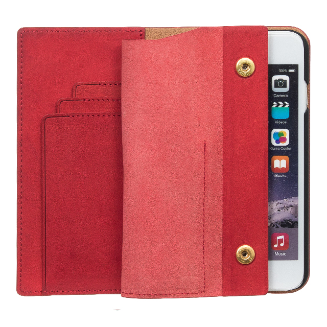 【iPhone6s/6 ケース】Modern Snap Wallet (Red)サブ画像