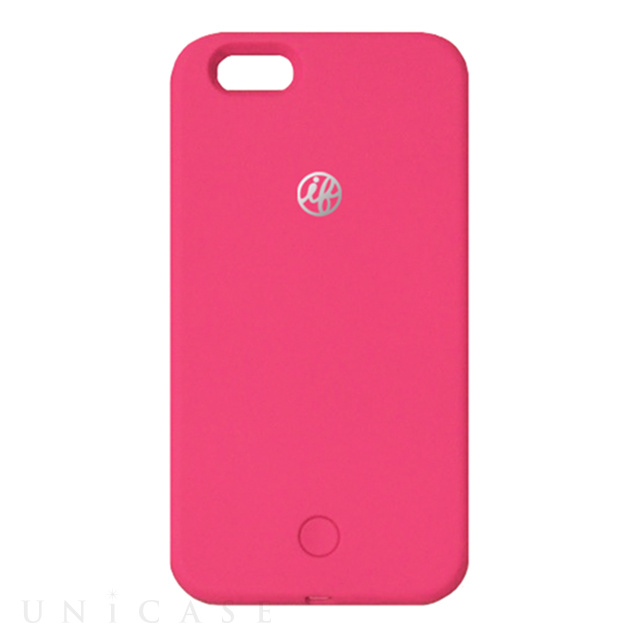 iPhone6s/6 ケース】iFlash LEDライト自撮りフラッシュケース (ピンク