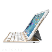 【iPad mini4 ケース】QODE Ultimate Lite キーボードケース (ホワイト/ゴールド)
